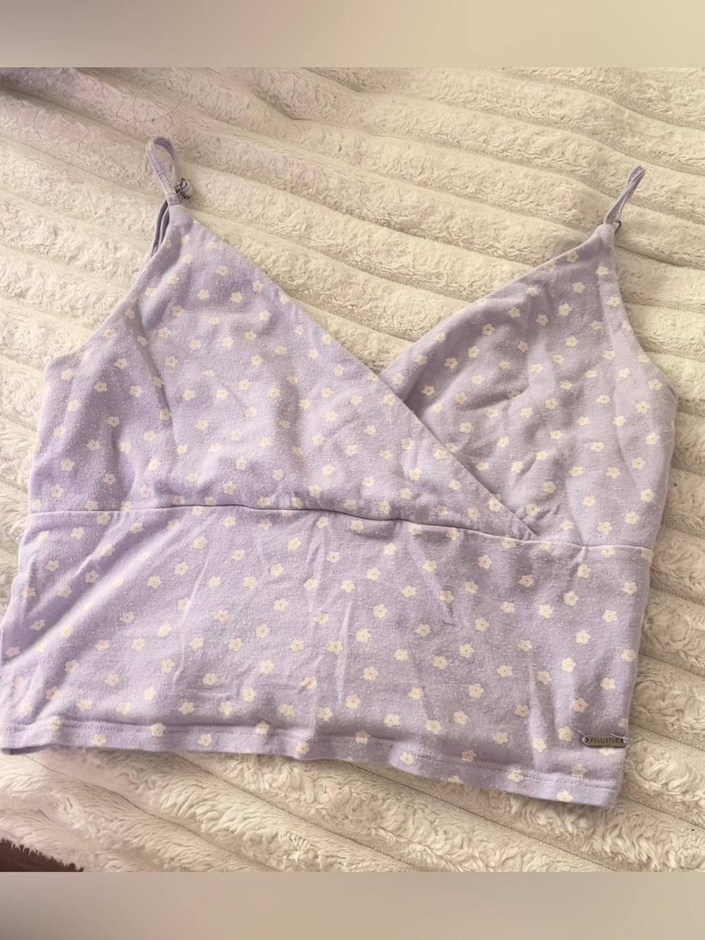 Hollister Lavender Floral Crossover Camisole